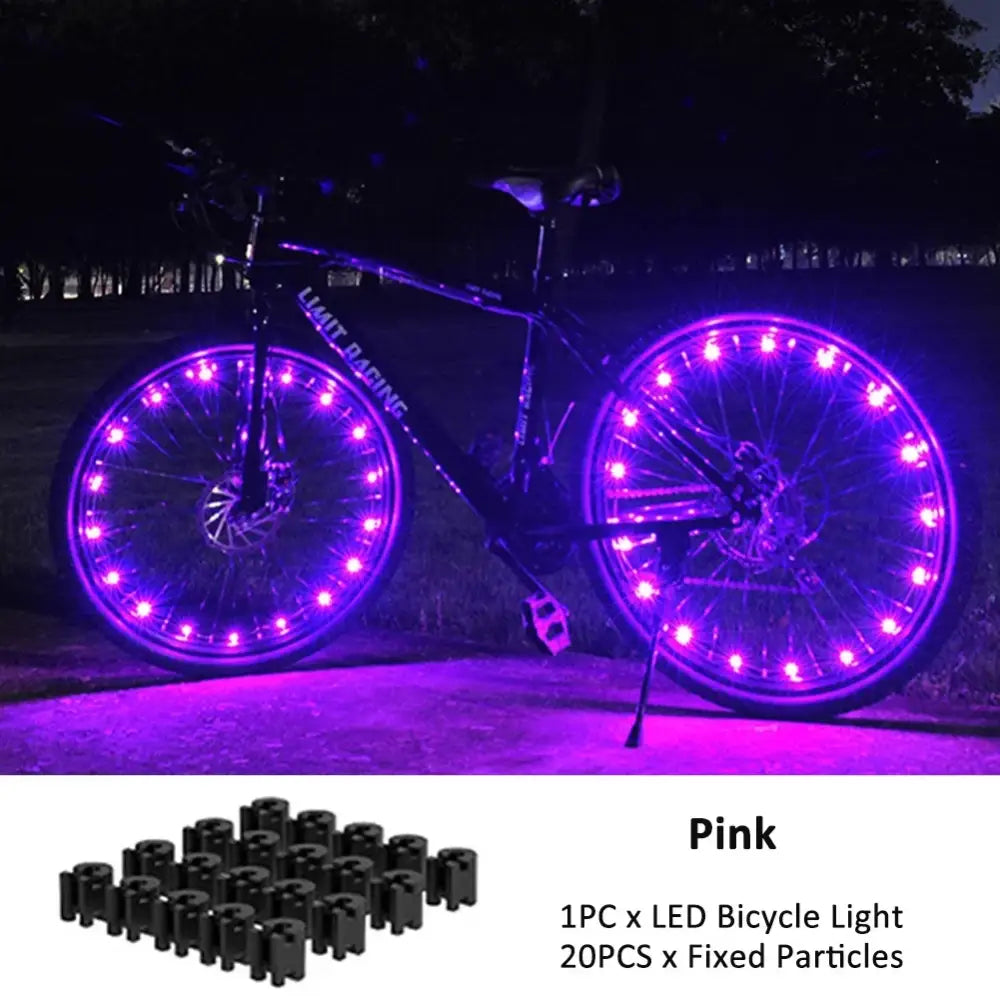Bicycle Wheel Lights Mountain Bike Frame Decoration Bicycle Spoke Lights Night Riding Bicycle Wheel Lights Valve Lamp