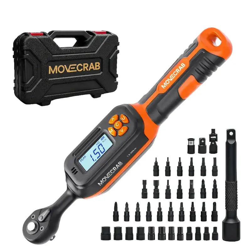 Bike Digital Torque Wrench Set (1/4″ Drive) (40pcs) - Digital Torque Wrench - HBC