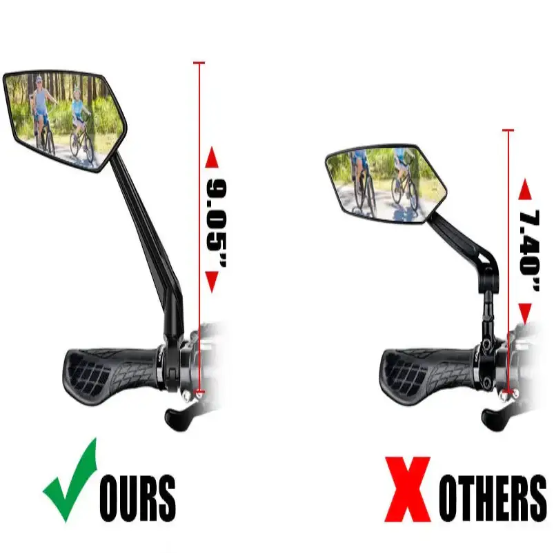 Bike Rear View Mirror 360° Adjustable (different models available) - SS