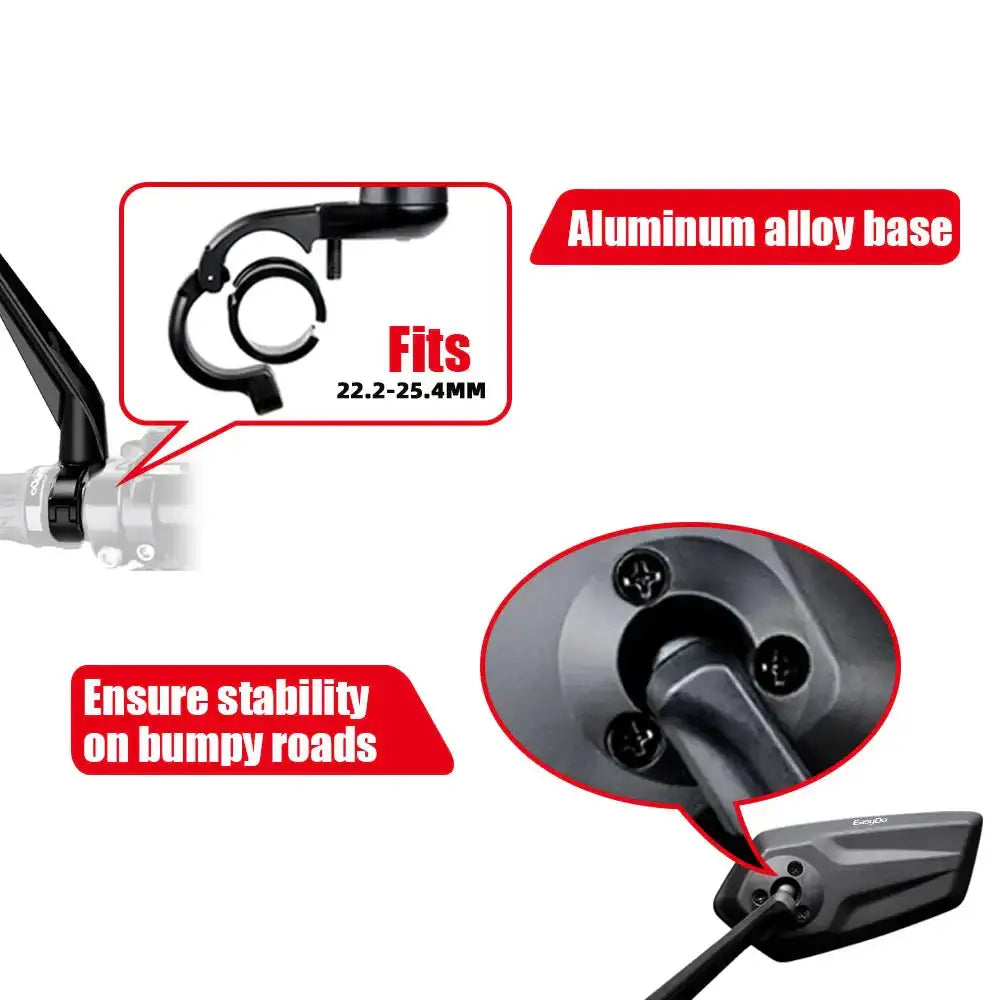 Bike Rear View Mirror 360° Adjustable (different models available) - SS