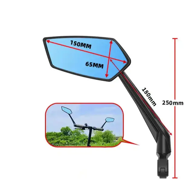 Bike Rear View Mirror 360° Adjustable (different models available) - SS