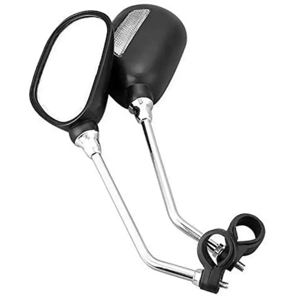 Bike Rearview Mirror 360° Adjustable with Reflector - Black - SS