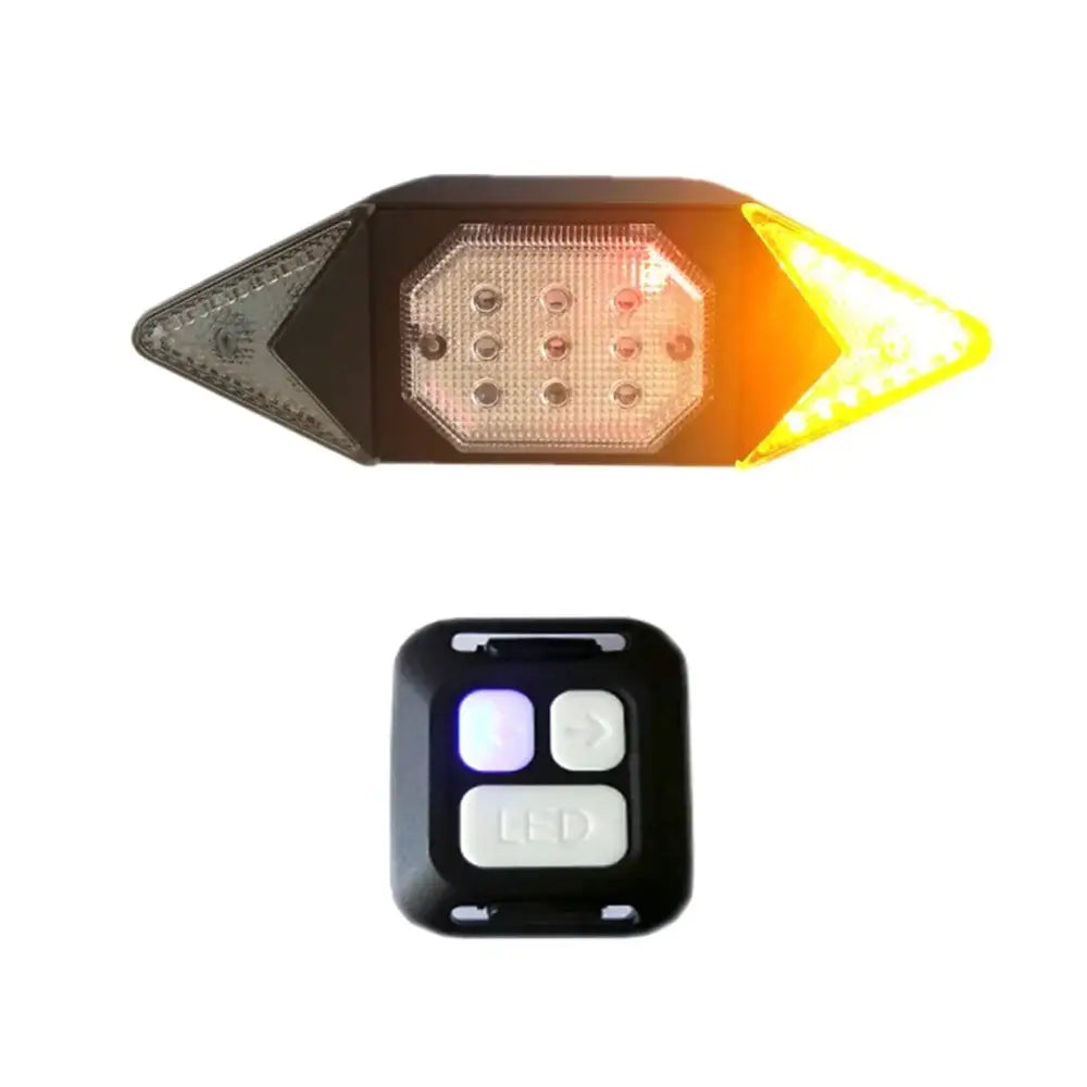Bike Smart Light Wireless Remote Control Cycling Turning Signal Taillight USB Bicycle Rechargeable Rear Light LED
