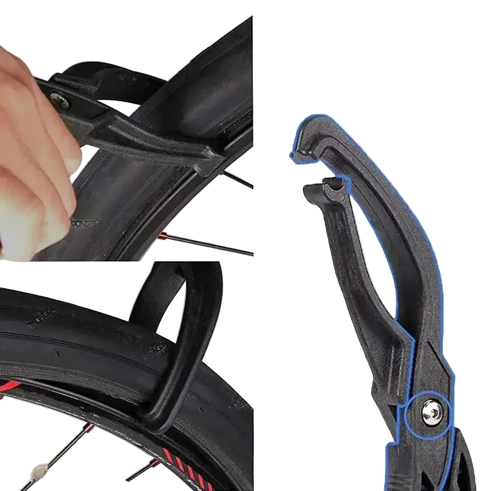 Bike Tire Levers Patch Kit Mountain Bike Tire Pumps Cycling Repair Tools - black