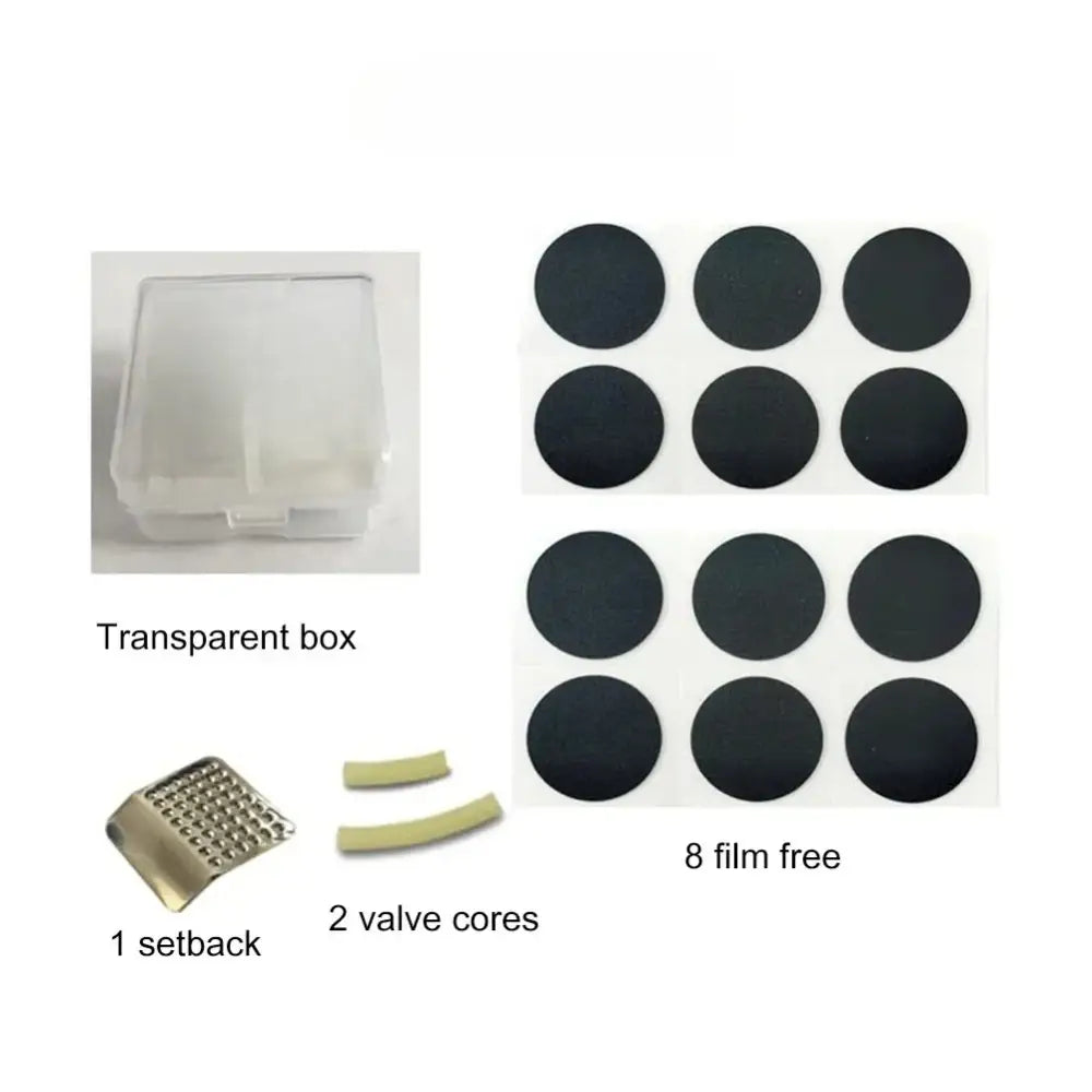 Bike Tire Repair Kit with Vulcanizing Glue Patches Bicycle Tube Puncture Set for Mountain Road Cycling Bike Accessories