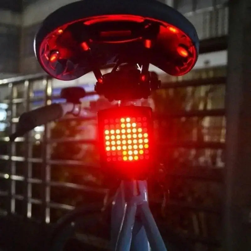 Bike Wireless Warning Tail Light Remote Bicycle Lights USB Rechargeable Bicycle Control Turn Signal Brake Light Riding
