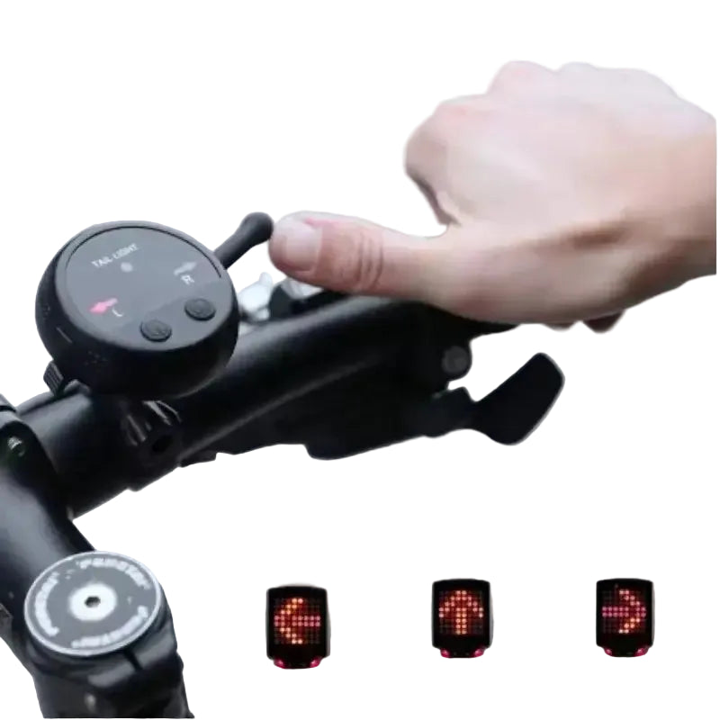 Bike Wireless Warning Tail Light Remote Bicycle Lights USB Rechargeable Bicycle Control Turn Signal Brake Light Riding
