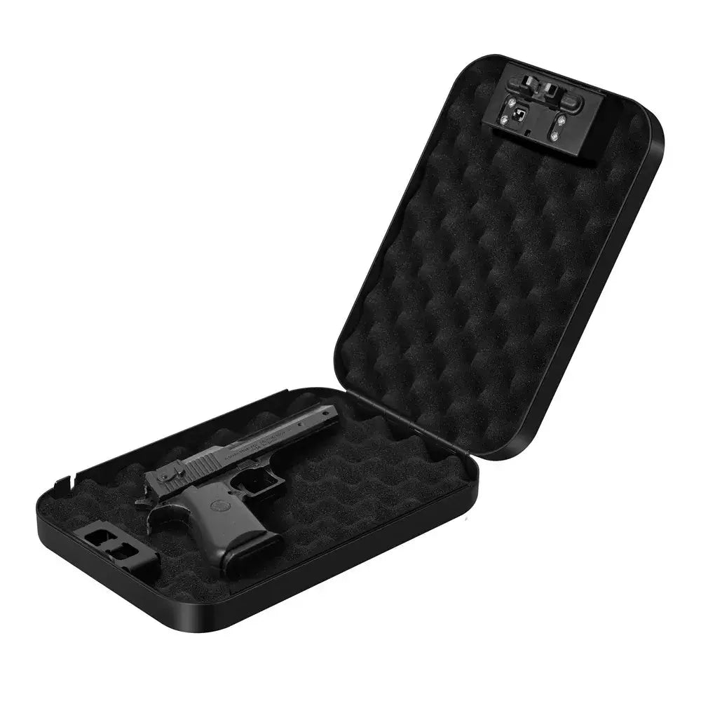 Biometric Gun Safe Box – Mini Fingerprint & Password Vault - SS