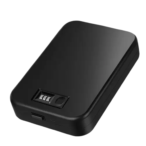 Biometric Gun Safe Box – Mini Fingerprint & Password Vault - SS