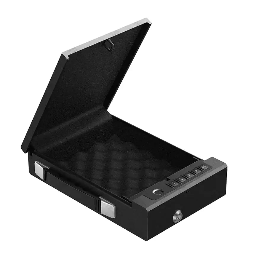 Biometric Portable Gun Safe Box - Gun Safe / Black - SS