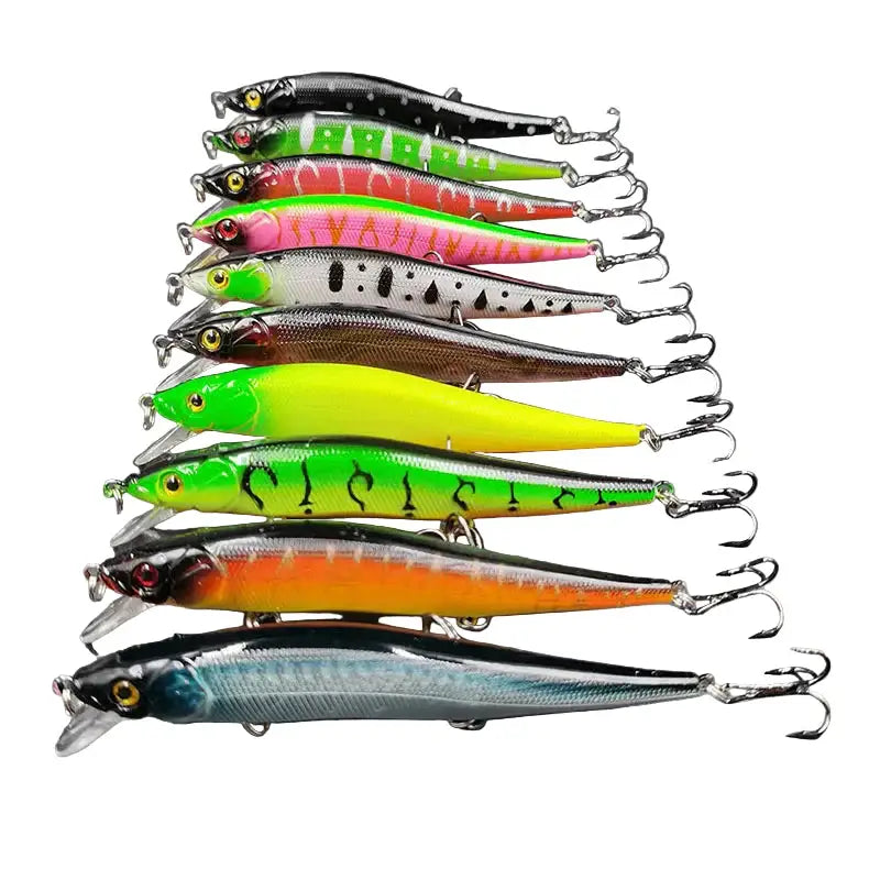 Bionic Hard Fishing Lure with 3D Eyes (11.5cm/14g) – 5/10pcs - 5PCS - SS