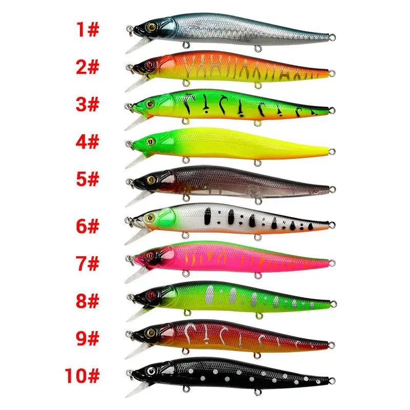 Bionic Hard Fishing Lure with 3D Eyes (11.5cm/14g) – 5/10pcs - SS