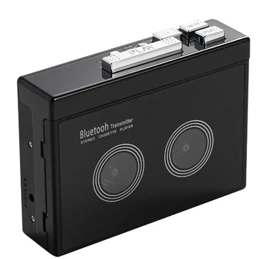 Black Cassette Tape Player with Bluetooth - Black / Cassette Player - SS