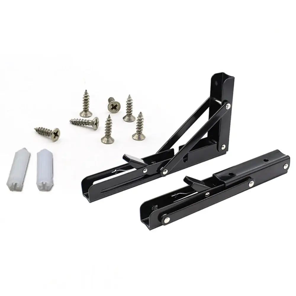 Black Folding Table Brackets for RV & Camper (2PCS) - SS
