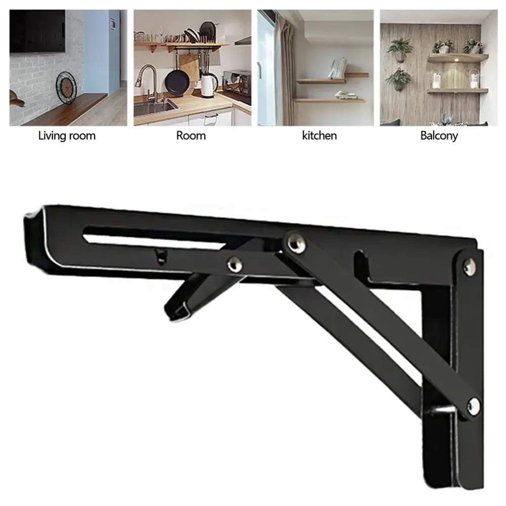 Black Folding Table Brackets for RV & Camper (2PCS) - SS