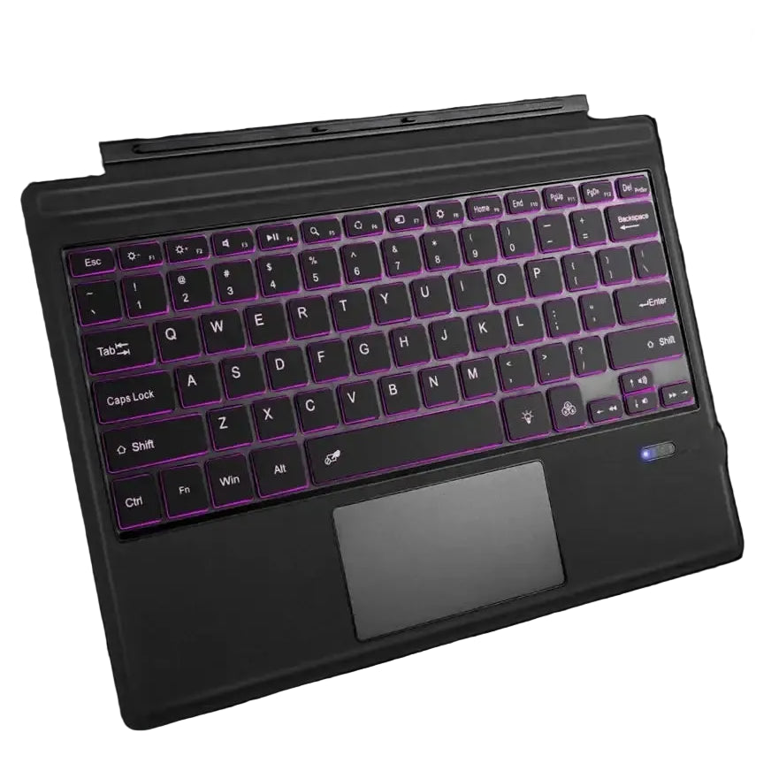 Bluetooth Backlight Keyboard For Microsoft Surface Pro 3 4 5 6 7/7+,Surface Pro 8 9 10 11 X Backlit Wireless Touchpad