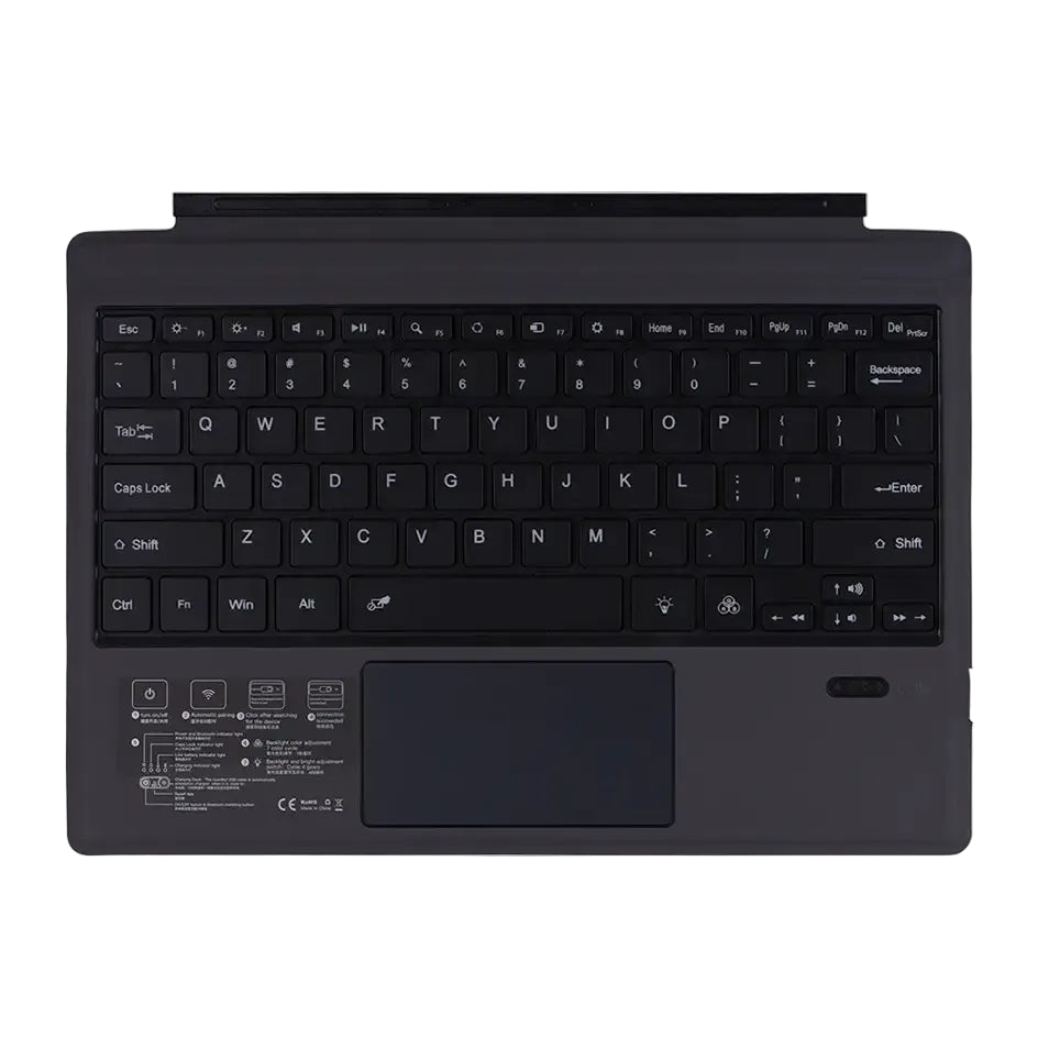 Bluetooth Backlight Keyboard For Microsoft Surface Pro 3 4 5 6 7/7+,Surface Pro 8 9 10 11 X Backlit Wireless Touchpad