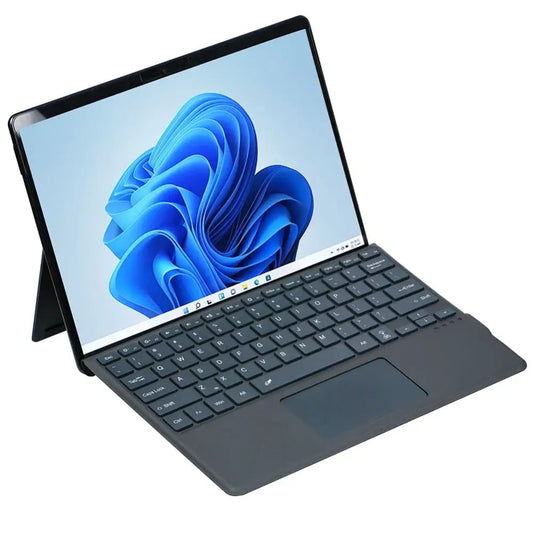 Bluetooth-Compatible Ultra-Slim Keyboard with Touchpad Type C Charging 7-Color Backlight for Microsoft Surface Pro