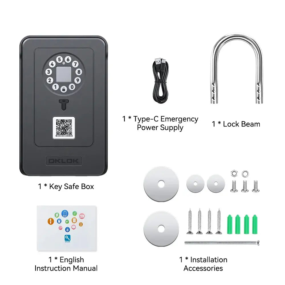 Bluetooth Fingerprint Key Lock Box - HBC