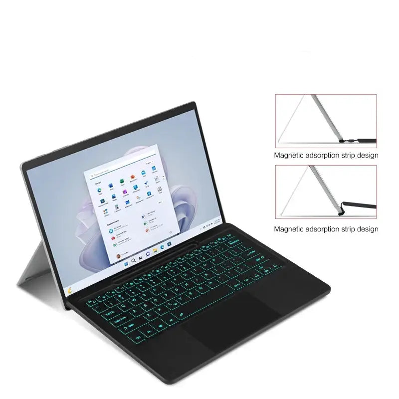 Bluetooth Keyboard For Microsoft Surface Pro 11 2024 10 9 8 X Wireless TouchPad Backlit Keyboard for Surface Pro11