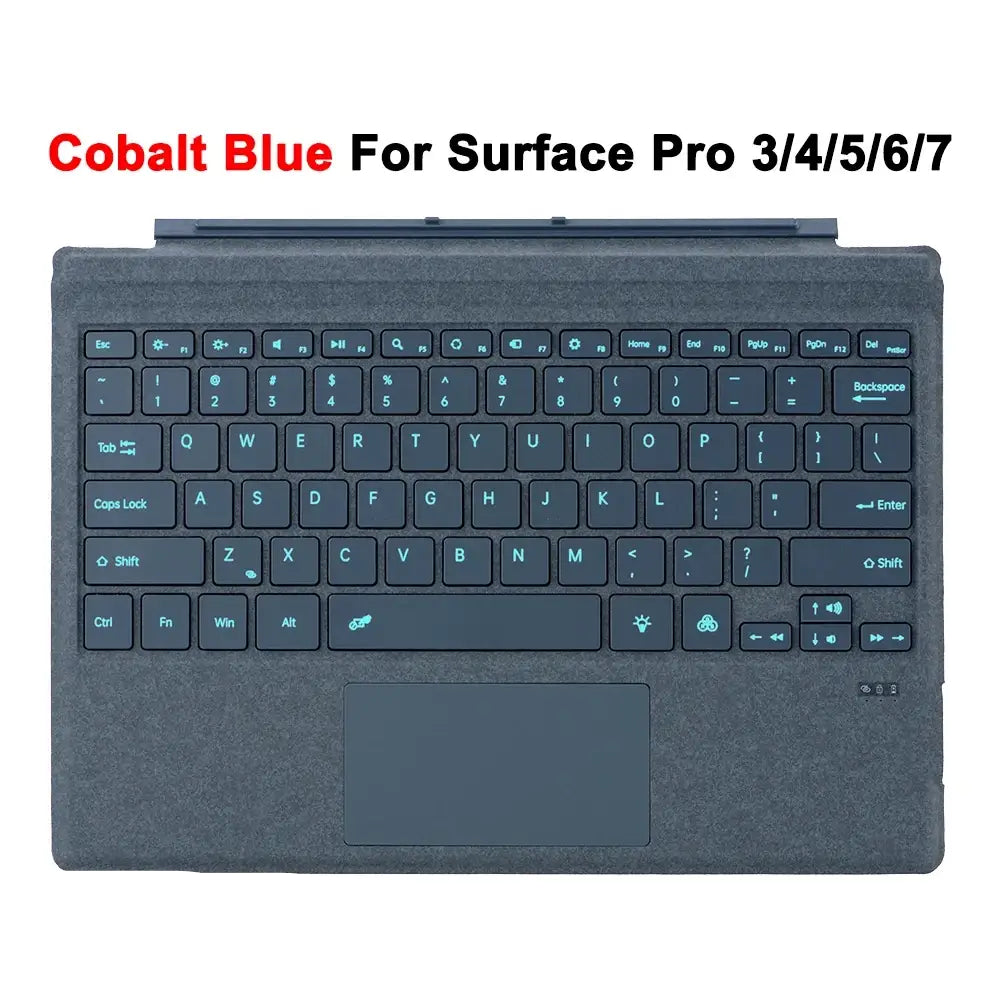 Bluetooth Keyboard For Surface Pro 11 10 9 8 X,For Microsoft Surface Pro 3 4 5 6 7/7 Plus Detachable Slim Type Cover