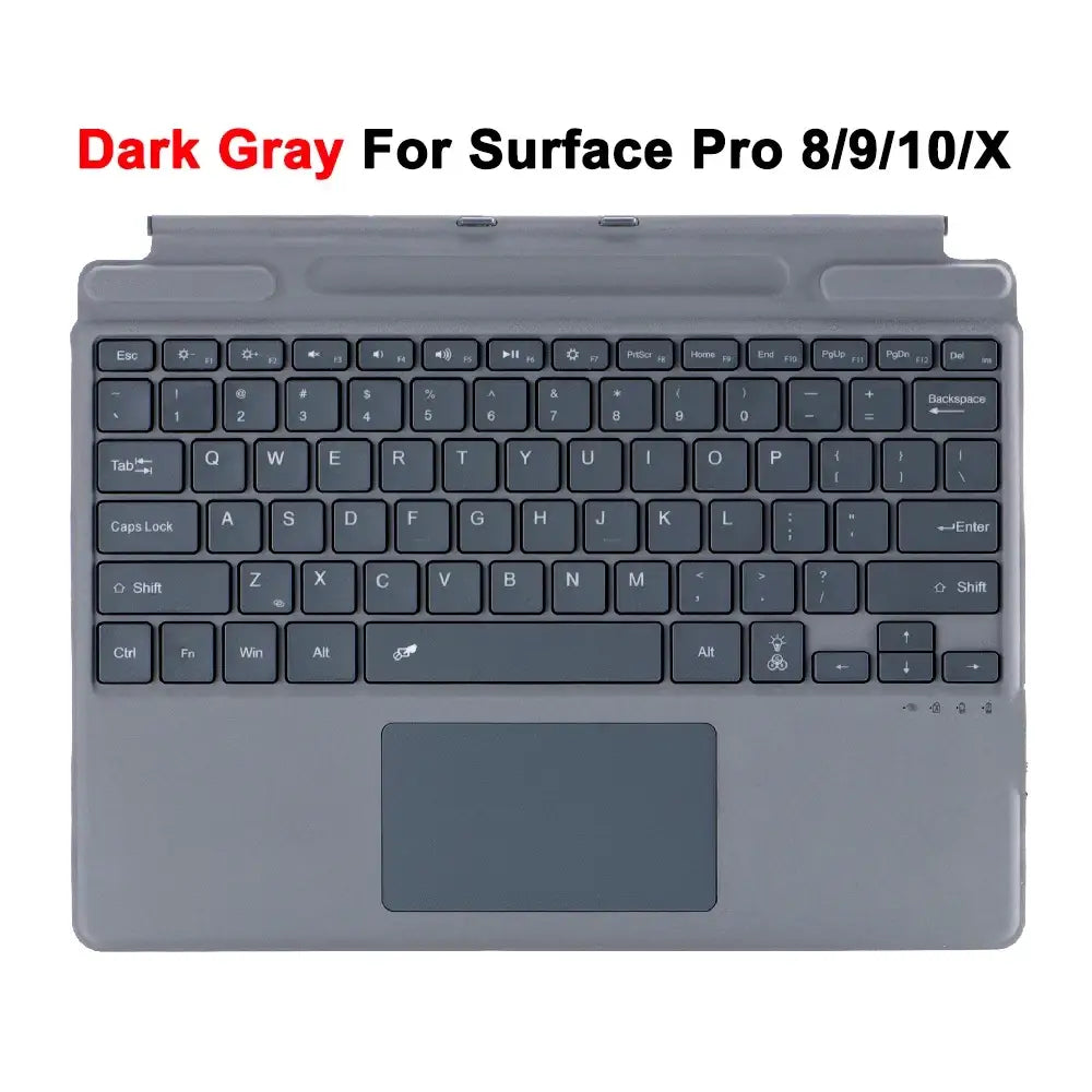 Bluetooth Keyboard For Surface Pro 11 10 9 8 X,For Microsoft Surface Pro 3 4 5 6 7/7 Plus Detachable Slim Type Cover