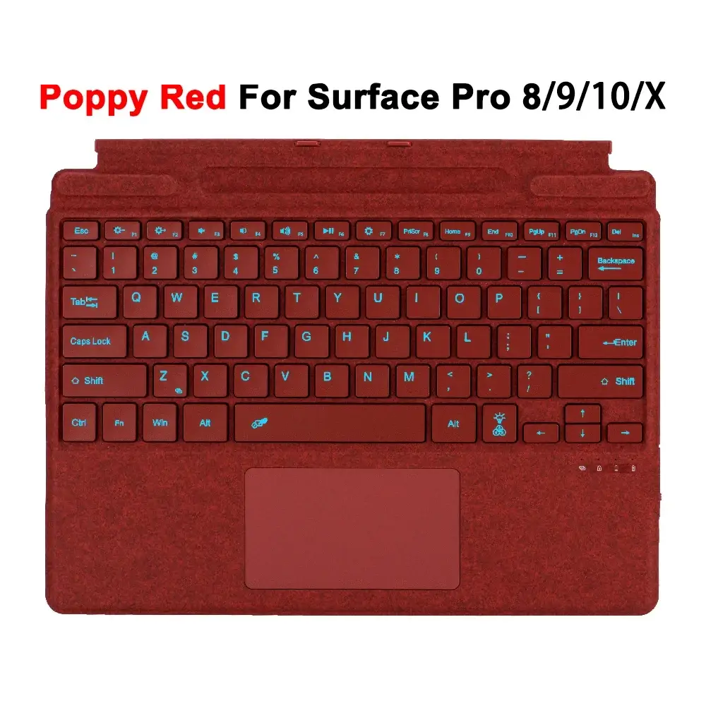 Bluetooth Keyboard For Surface Pro 11 10 9 8 X,For Microsoft Surface Pro 3 4 5 6 7/7 Plus Detachable Slim Type Cover