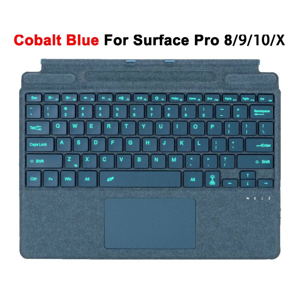 Bluetooth Keyboard For Surface Pro 11 10 9 8 X,For Microsoft Surface Pro 3 4 5 6 7/7 Plus Detachable Slim Type Cover