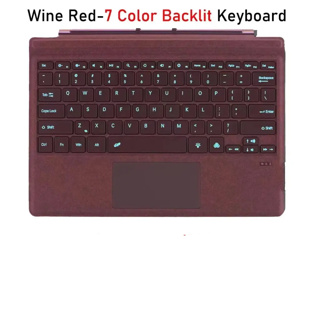 Bluetooth Keyboard For Surface Pro 11 10 9 8 X,For Microsoft Surface Pro 3 4 5 6 7/7 Plus Detachable Slim Type Cover