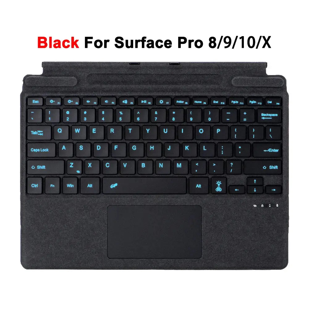 Bluetooth Keyboard For Surface Pro 11 10 9 8 X,For Microsoft Surface Pro 3 4 5 6 7/7 Plus Detachable Slim Type Cover