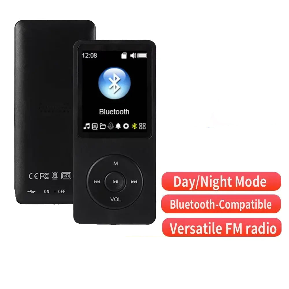 Bluetooth MP4 MP3 Lossless Music Player Walkman E-book Support TF Card Audio Recorder Lossless Sound MP3 Player