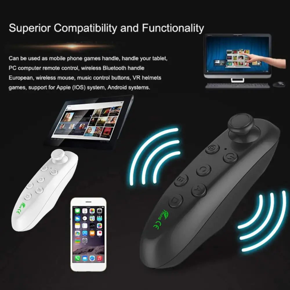 Bluetooth VR Controller Gamepad for Android (Black & White) - 9eight5