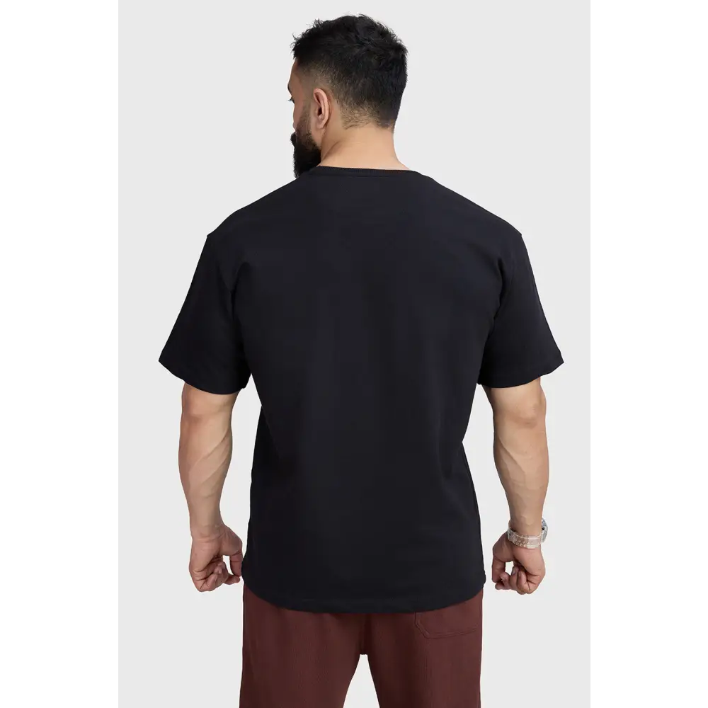 Blurred Oversized T-shirts Black