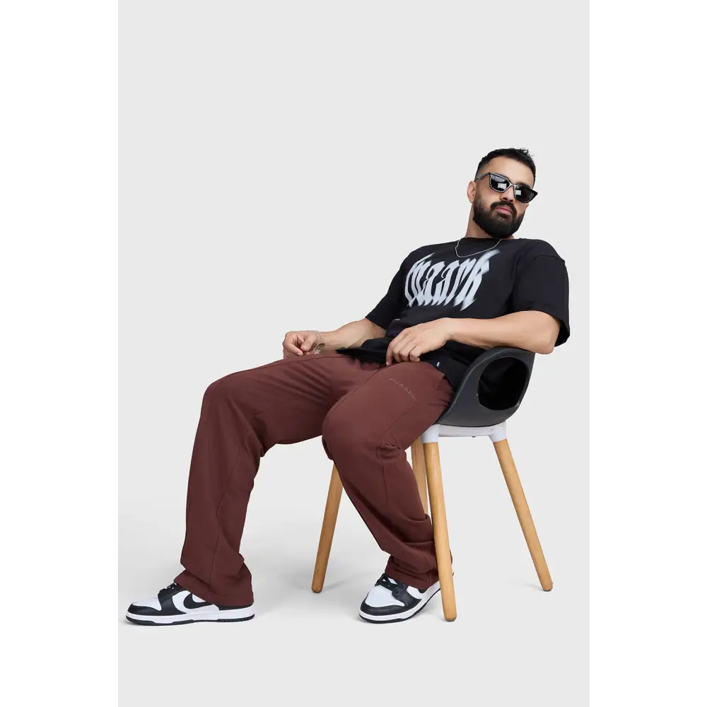 Blurred Oversized T-shirts Black