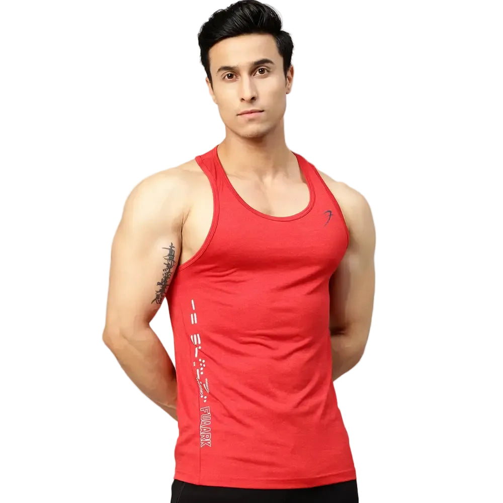 Bold Melange Tank Red - Vest