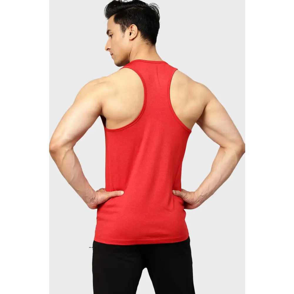 Bold Melange Tank Red - Vest