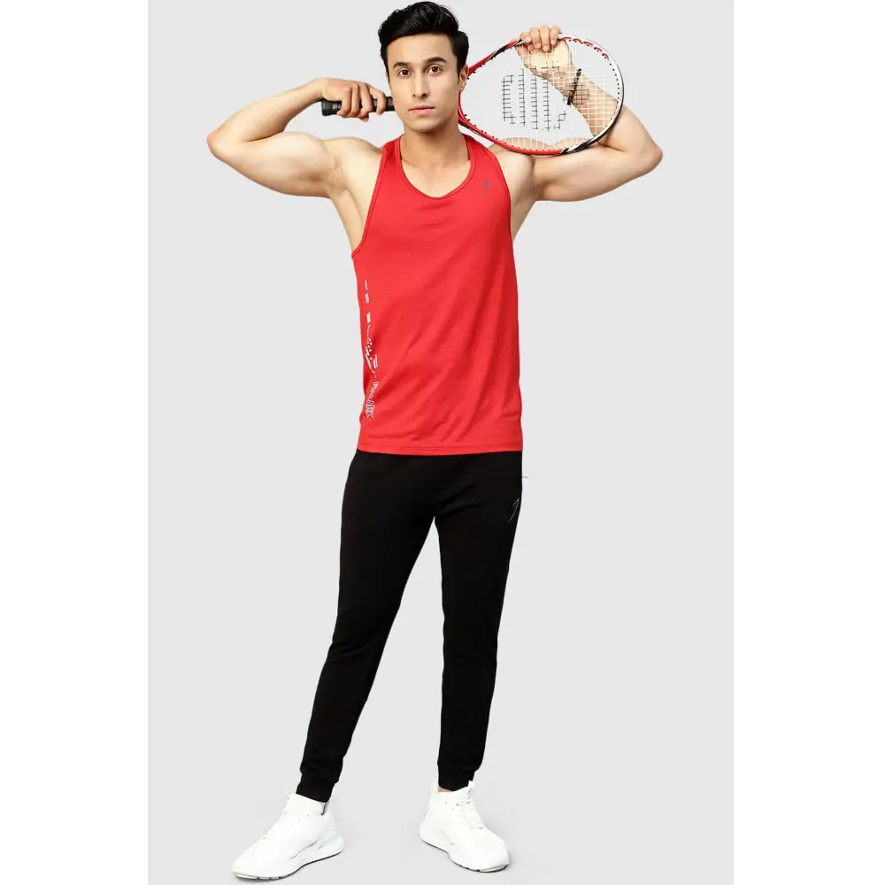 Bold Melange Tank Red - Vest