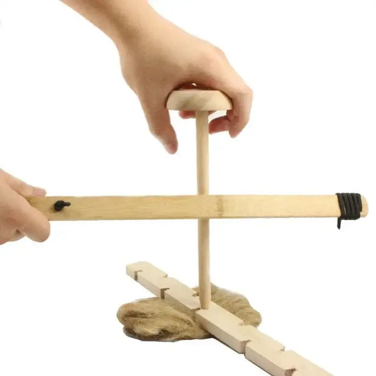Bow Drill Kit Fire Starter Primitive Wood Survival Practice Friction Fire Tool for Scout Outdoor Activity Teaching