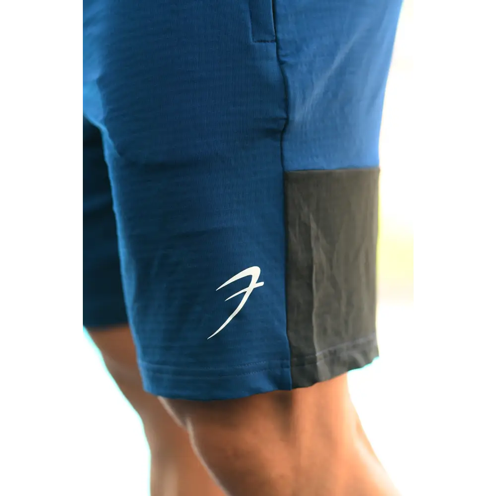 Box Shorts Blue with Black - Shorts