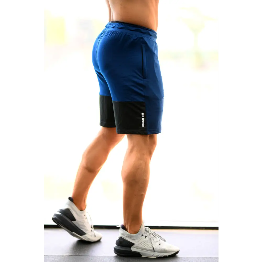 Box Shorts Blue with Black - Shorts