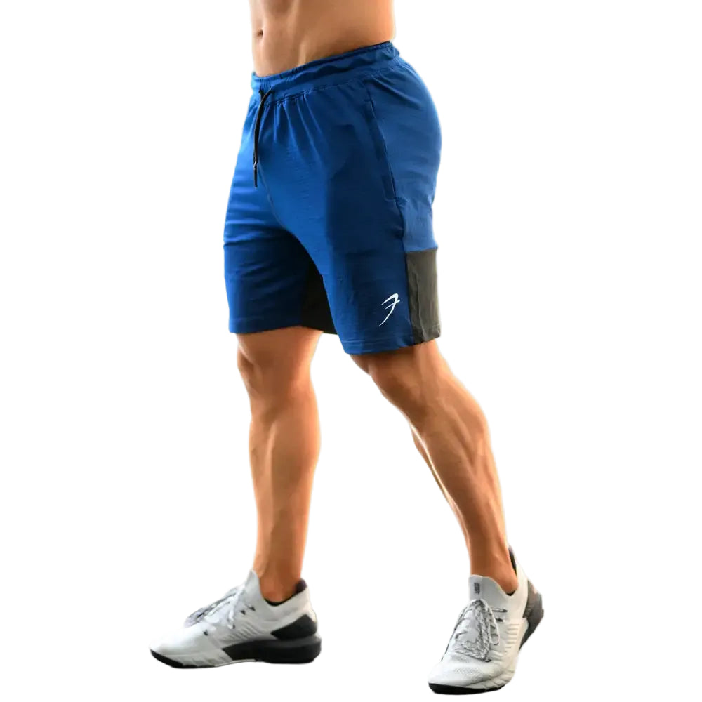 Box Shorts Blue with Black - Shorts