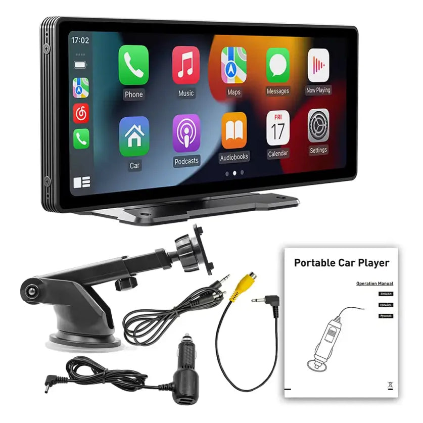 BQCC 10.26-Inch Portable Wireless CarPlay Display