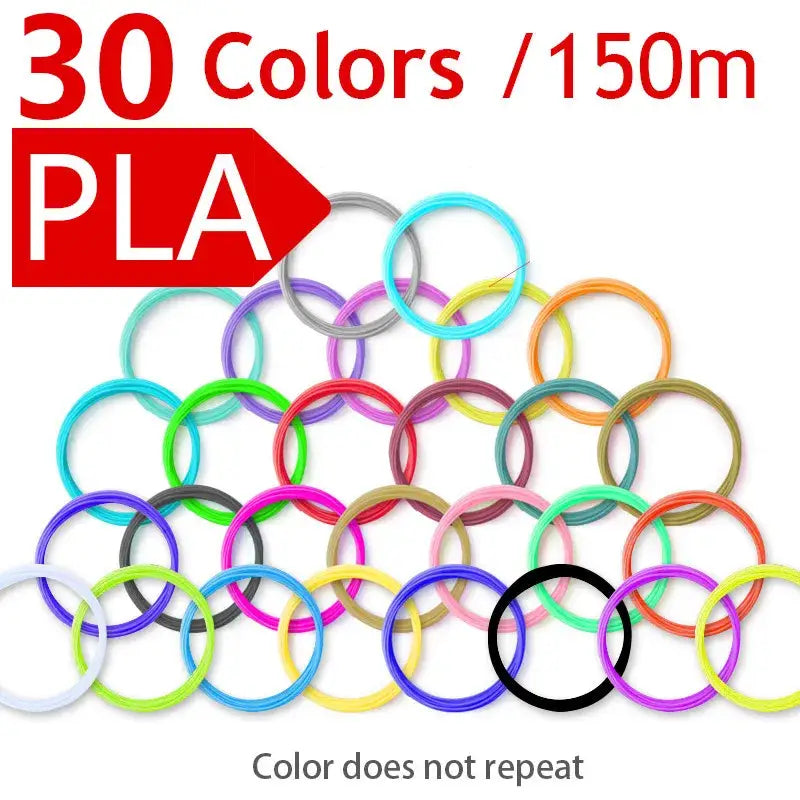 Brilliant Colour 3D Pen Filament (1.75mm ABS/PLA/PCL) - 30 colours 150 / Filament - SS