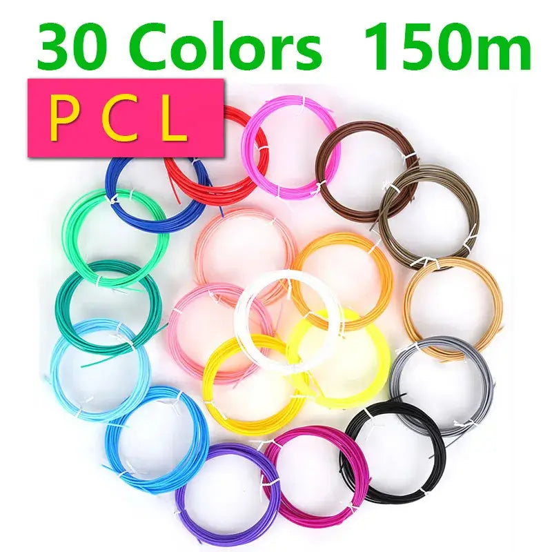 Brilliant Colour 3D Pen Filament (1.75mm ABS/PLA/PCL) - 30 Colours / Filament - SS
