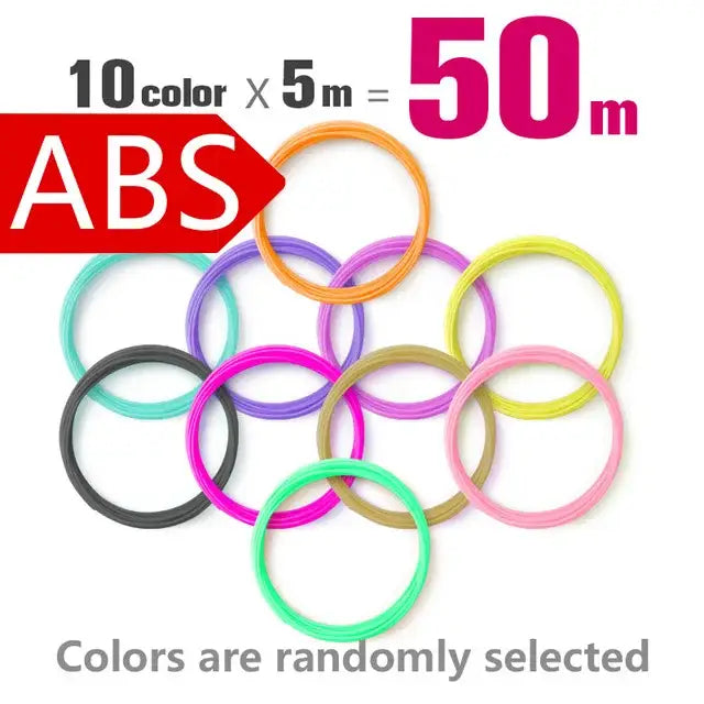 Brilliant Colour 3D Pen Filament (1.75mm ABS/PLA/PCL) - 50m / Filament - SS