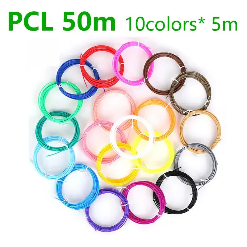 Brilliant Colour 3D Pen Filament (1.75mm ABS/PLA/PCL) - 50M / Filament - SS