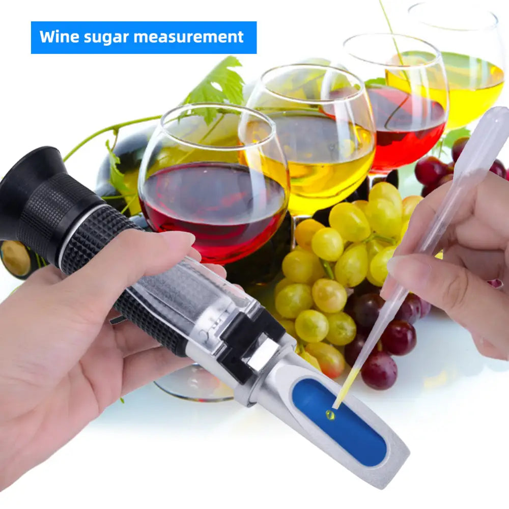 BRIX Sugar & Alcohol Dual Measure Refractometer - 0 - 40% 0 - 25%