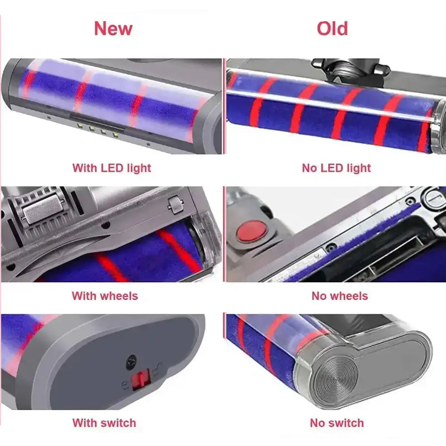 Brush Head For Dyson V6 DC45 DC62 DC74 DC58 DC61 Vacuum Cleaner Floor Soft Sweeper Roller Head Floor Brush Replacement