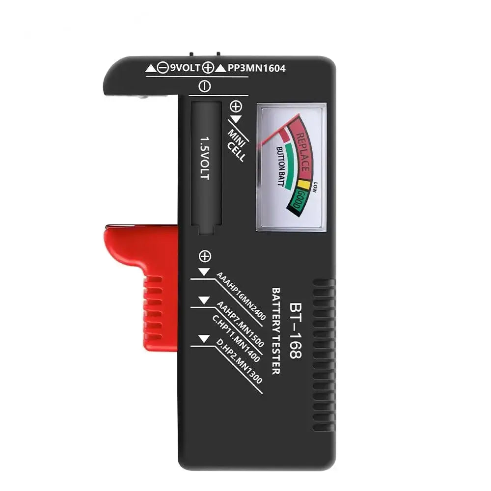 BT-168 Universal Battery Tester – AA/AAA/C/D/9V Button Cell Checker - 1pcs - HBC