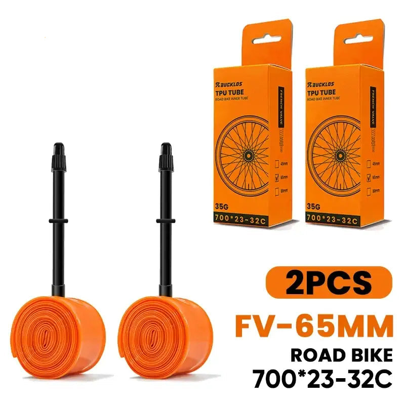 BUCKLOS Bike Inner Tube TPU 700C Bicycle Inner Tire Ultralight Wear-resistant Road Gravel Cycling Tire Tubes Bicycle